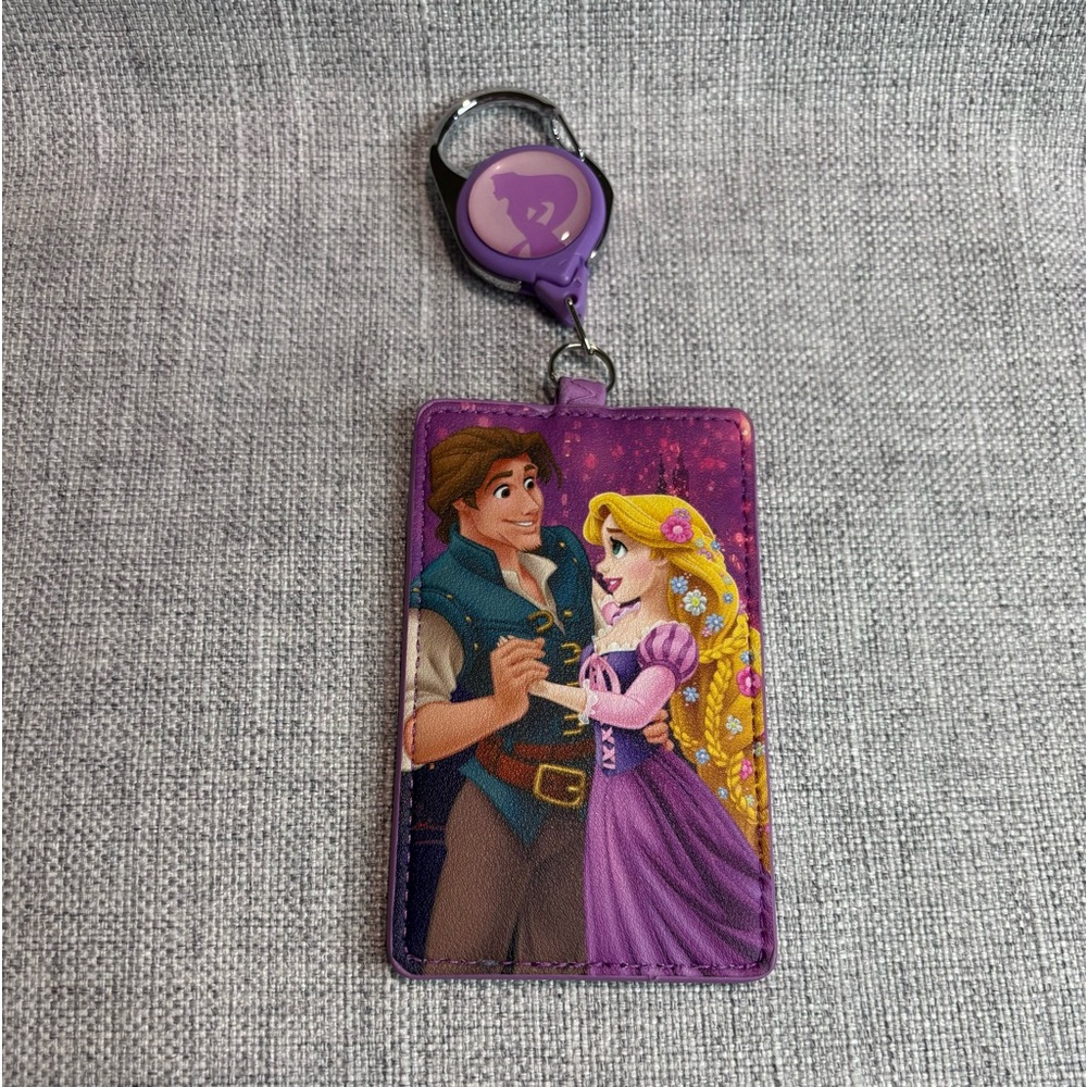 Loungefly Disney Tangled Rapunzel & Flynn Retractable Lanyard - Picture 2 of 8